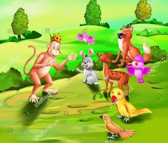 The Fox And The Monkey - kids stories in english